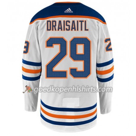 Edmonton Oilers LEON DRAISAITL 29 Adidas Wit Authentic Shirt - Mannen
